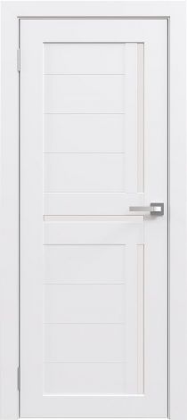 Flash Eco 18(лакобель белый) белого цвета со вставками из черного стекла