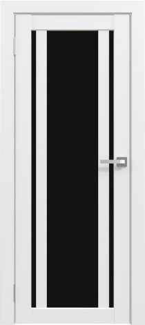 Межкомнатная дверь Flash Eco 11(лакобель чёрный) Белый