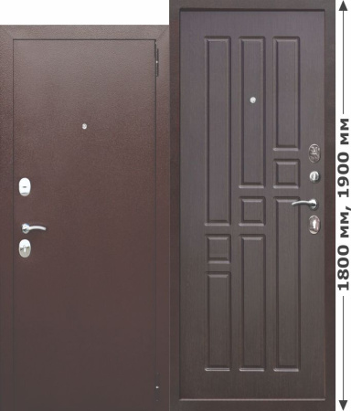 Входная дверь для дома Гарда mini Венге h1800/1900