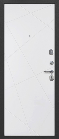 Входная дверь квартирная Феникс линии велюр белый софт