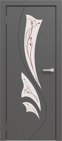 Межкомнатная дверь эмалированная Эмаль ПО-4 Графит